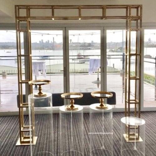 New style )clear acrylic crystal Plinth Wedding Display Stand for Wedding Candy Bar decoration Set senyu2139