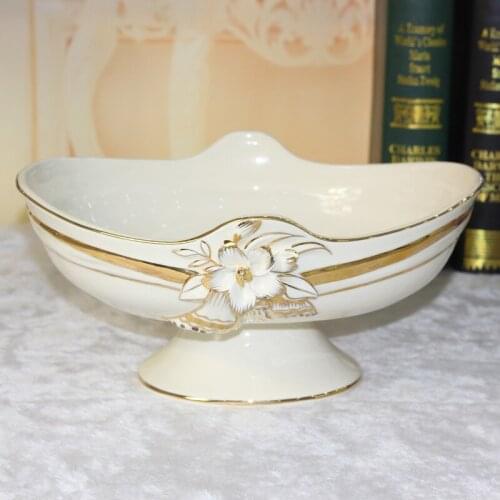 Factory direct high-end European luxury fruit compote luxury fashion creative living room decorations dried fruit plate