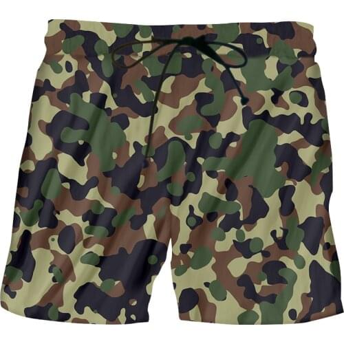IFPD Summer Camouflage Men Jogger Shorts Fitness Sportswear Casual Beach Loose Sweatpants Running Gym Short Pants Oversize 5XL