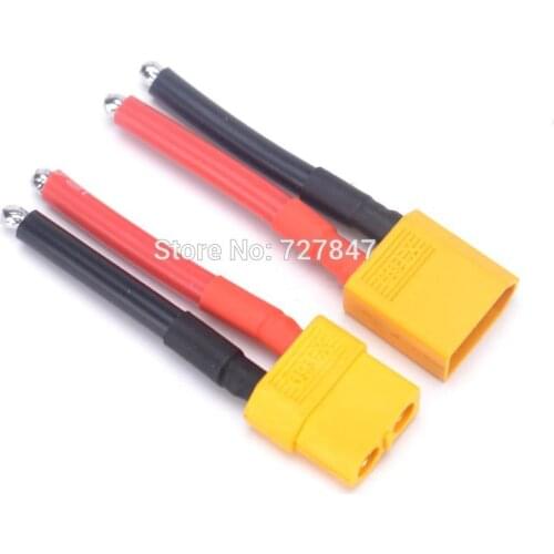 XT60 Male / Female plug Connector with 12AWG Soft Silicone Wire Cable for RC Lipo Battery 40mm 4cm Silica gel
