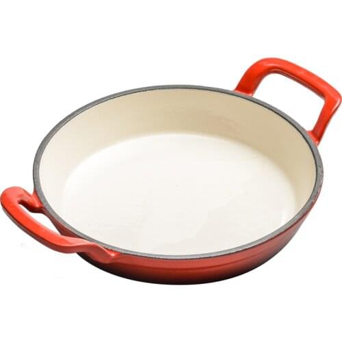 Small Happiness Pan Non-Stick Pan Double-Ear Frying Pan Household Small Griddle Egg Frying Pan Gas Stove Induction Cooker