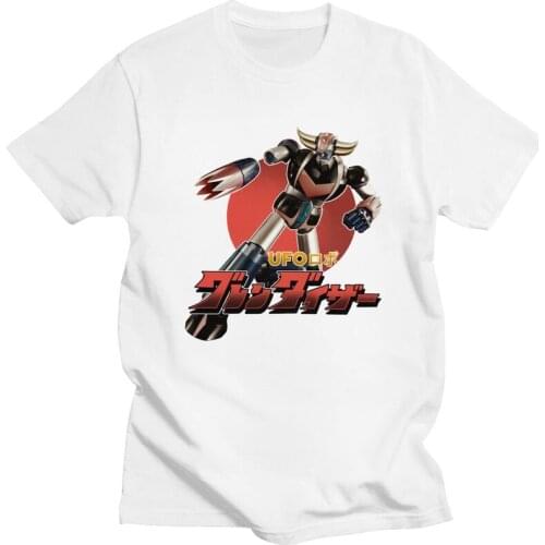 Super UFO Robot Goldrake Gurendaiza T Shirt Homme Cotton Tees Goldorak Anime Tshirts Short Sleeve Fashion T-shirt Clothes