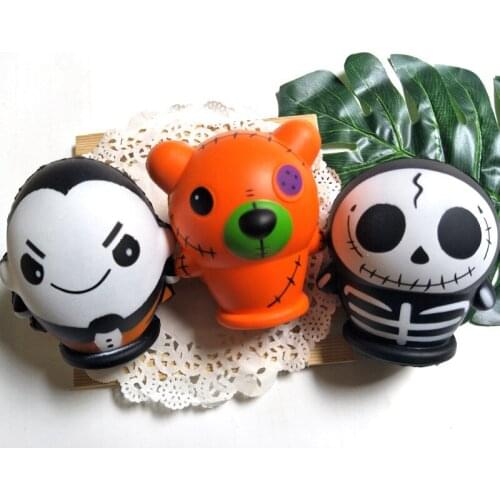 Squeeze Toys Antistress Halloween Squish Funny Wizard Doll Scented Squishies Slow Rising Kids Toys Stress Relief Toy
