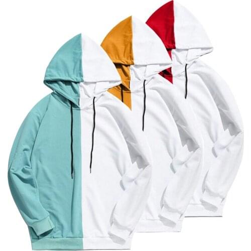 Hoodies Mens Autumn Long Sleeve Fashion Sweatshirt Cool Hoodies Men Patchwork Cotton Sportwear Male Hoody Top Couple Clothing