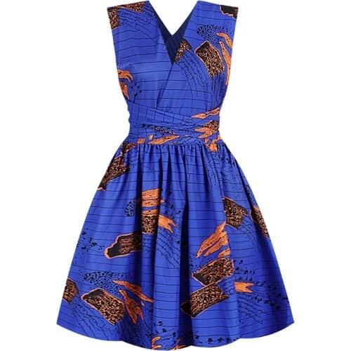 Vintage Multi-Way Dress Women African Clothes Fashion African Dashiki Print Dress Women Nightclub Party African Dresses Women