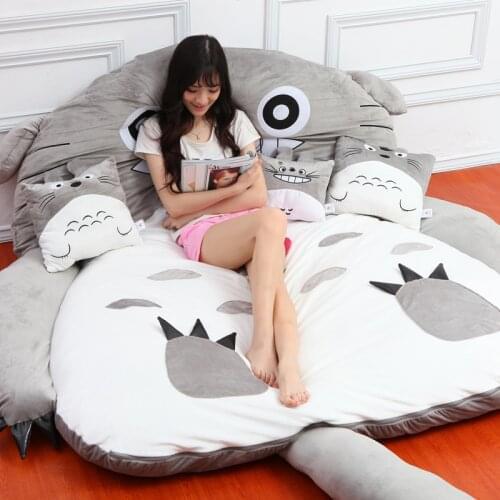 Japan Anime Totoro Leisure bed tatami cute cartoon Totoro beanbag soft for child friend gift home decoration