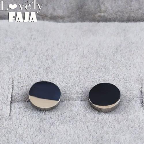 6 pairs Fashion Round Stainless Steel Earing Set Women Silver Color Stud Earings Jewellery set pendientes mujer E6128S03