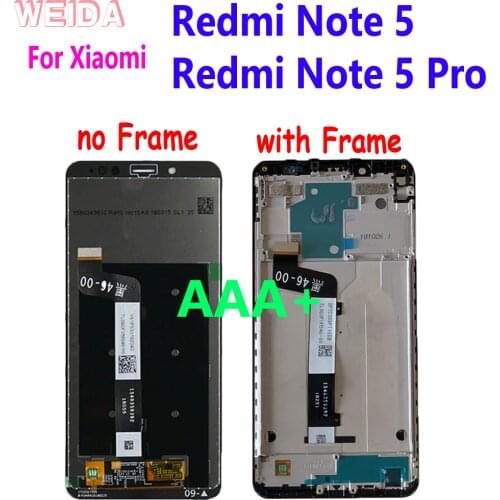 AAA+ LCD For Xiaomi Redmi Note 5 Pro LCD Display Touch Screen Digitizer Assembly with Frame Replacement For Redmi Note 5 LCD