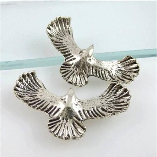 10x Vintage Eagle Charms Pendants for Jewelry Making DIY Handmade Craft