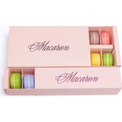 300pcs/lot Red/Pink/Black Baking Food Paper Boxes Christmas Gift Box Cookie Boxes Chocolate Macaron Mooncake Packaging Box