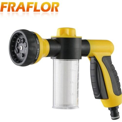 8 Kinds of Spray Pattern Foam Water Gun Car Washer Water Gun Nozzle High Pressure Car Wash Water Gun Home Foam Gun Sprayer