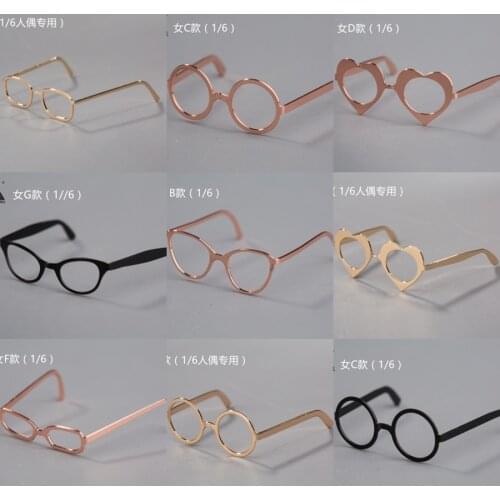 1:6 soldier doll model accessories trend glasses sunglasses women glasses doll / doll clothing accessories in stock 12 inches