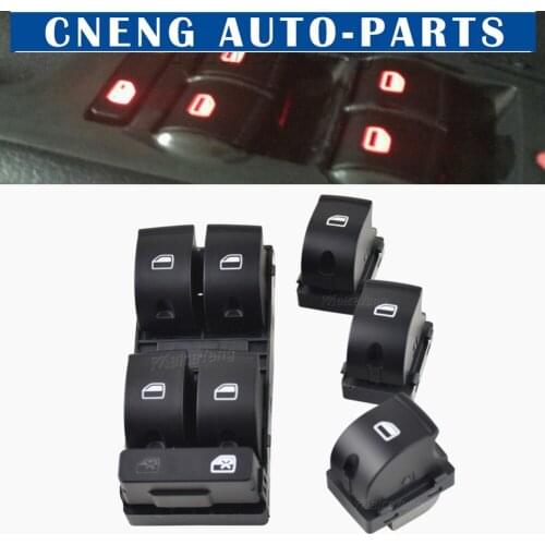 Car Auto Passenger Side Front Left Electric Power Window Switch 8ED959851 For Audi A4 B6 8ED959855 4F0959851A 2003 2004 2005