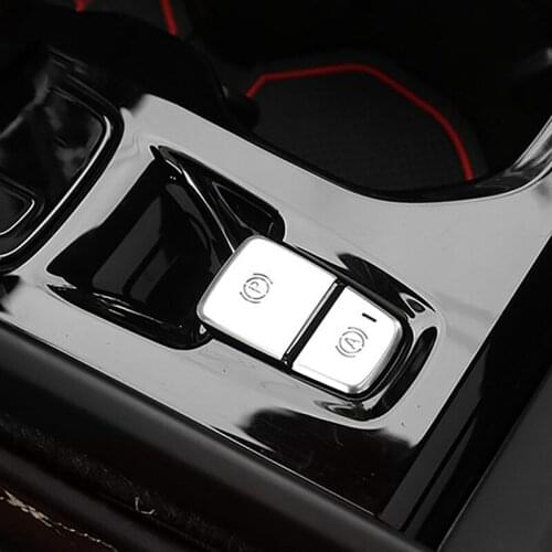 Car Accessories for Volvo Xc40 2017-2020 Electronic Handbrake P Light Button Sequin Protector Car Sticker