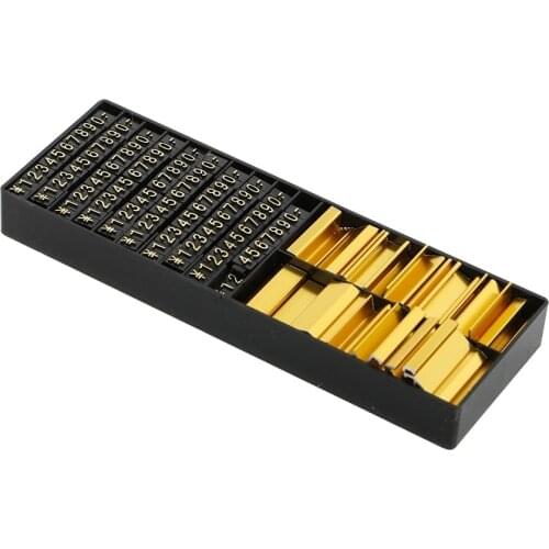 Gold Price Stand Holder Plastic Digit Arabic Numerals Yen Currency Signs Table Top Pricing Cubes Tags for Jewelry Watch Phone