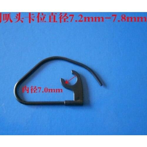 DHL free. 500pcs/lot. OEM plastic earhook for Work for 7.2-7.8MM bluetooth.inner:7MM earloop