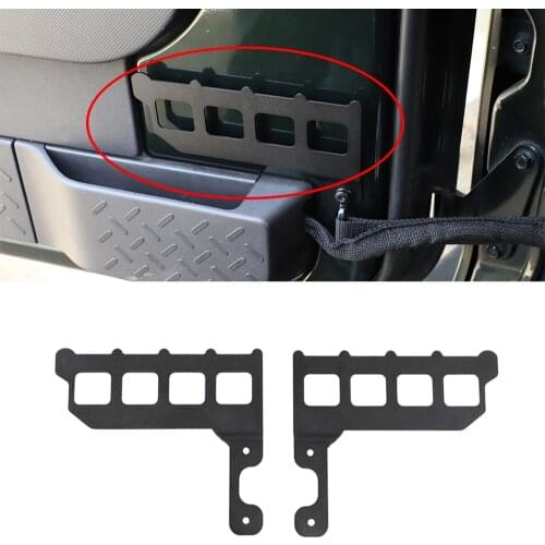 For Jeep Wrangler JK 2007 2008 2009 2010 Front Rear Door Storage Board Rack Organizer Shelf Black Car External Accessories