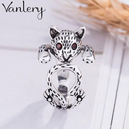 Personality Exaggerated Gothic Cat Rings For Women Charm Engagement Jewelry Girls Open Finger Knuckle Rings