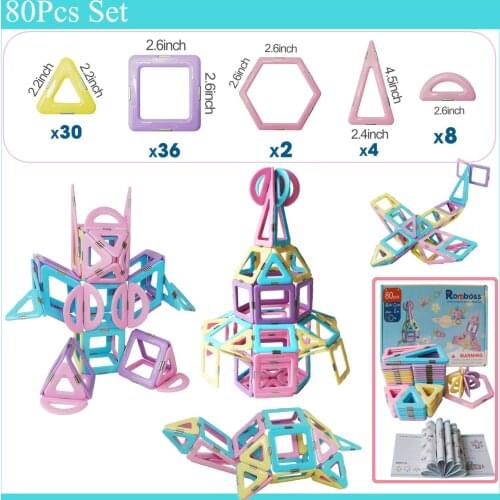Magnetic Designer Construction Set Bricks Model Building Magnet Kids Set Magnetic Building Blocks Educational Toys for Children