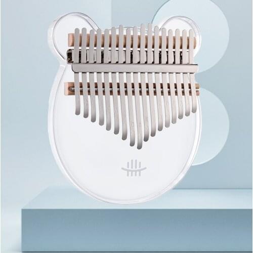 Cute Kalimba Thumb Piano 17-key Musical Instrument Animal-shaped Cartoon