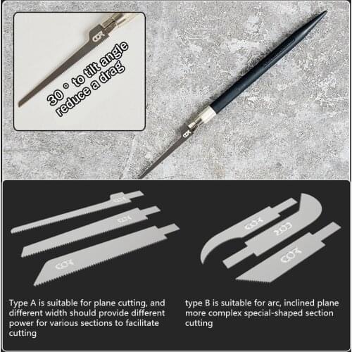 Mini Saw Gundam Mecha Model Making Modification Tool Cutting Blade Blade Manual Hacksaw DIY F9X4