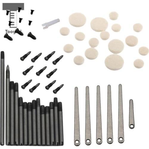 Tooyful Set Clarinet Repair Tool Maintenance Parts Spindle Screws Spring Leaf Soundhole Pads Woodwind Instrument Accessories DIY