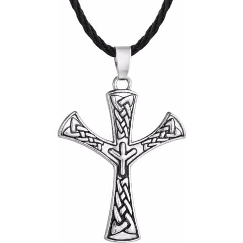 Nostalgia Viking Rune ALGIZ Runic Runes Amulet Pendant Neckless Jewlery Tibetan Silver Plated