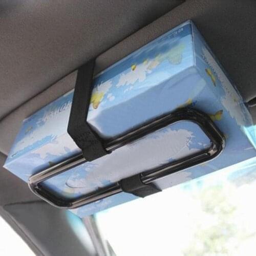 New Portable Car Sun Visor Tissue Box GM Seat Backrest Napkin Seat Backrest Bracket Car Supplies