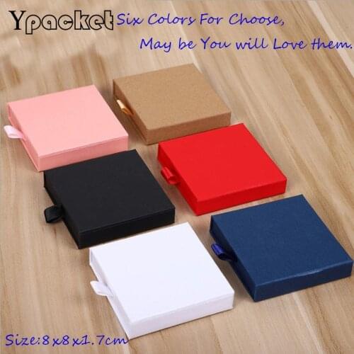 Jewelry Organizer Box 6Colors Drawer Box For Earring Ring Necklace Pendant Display Engagement Christmas Gifts Storage Packaging