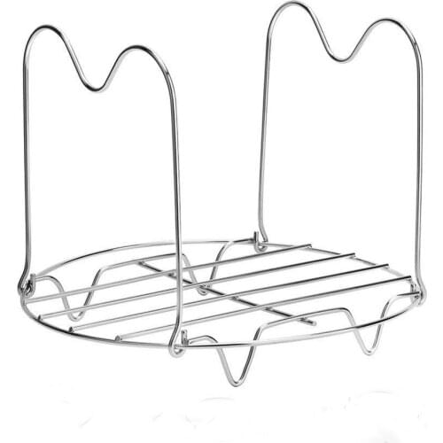 Steamers Trivet with Handles for 6 or 8 Quart Accessories Stainless Steel Pressure Cooker Kitchen Ware