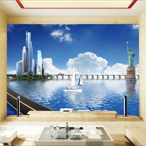 Beibehang personalized home decoration large mural wallpaper living room 3D stereo TV background bedroom sofa wall stickers