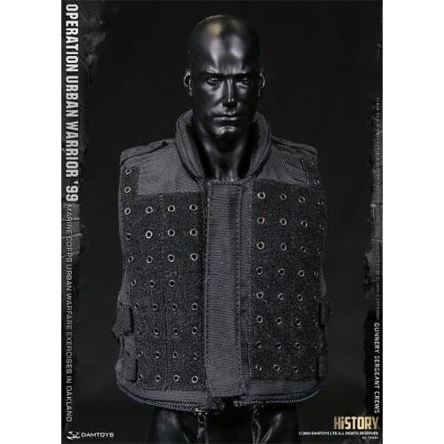 For Sale DAM 78080 DAMTOYS 1/6th Marine Corps Cruise Fashion Black Vest Model For 12inch Body Doll Accessories