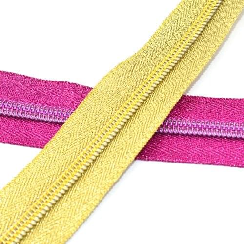 Size #5 Nylon Coil Zipper Handbag zipper Nylon Zipper Plastic Zipper Tape Coil Zipper by the yard with coil Nylon Coil Zipper