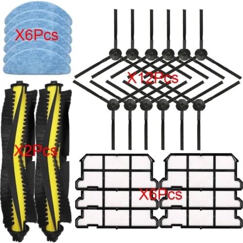 Roller main brush side brushes hepa filter mop cloth For chuwi ilife v7 v7s v7spro plus Robotic Vacuum Cleaner parts accessories