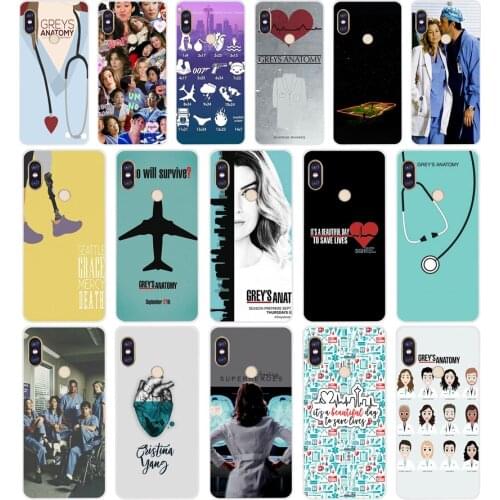 19SD American TV Greys Anatomy Soft Silicone Tpu Cover phone Case for xiaomi redmi 6 Pro 6A note 5 6 Pro mi 8 lite
