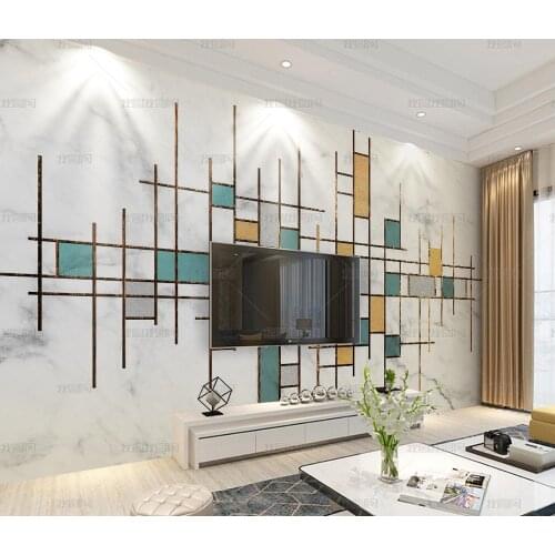Bacal Modern 3d Wallpaper For Living room Bedroom TV Background Home Decoration Squares Pattern Wall Paper 3D wallpaper mural