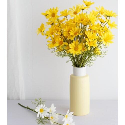 10 bundles Daisy bouquet 5 heads Artificial flowers Home decoration accessories Wedding decoration flower Dining table Christmas