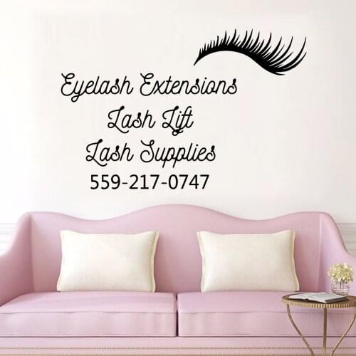 Fun eyelash Decal Removable Vinyl Mural Poster For Kids Rooms Decoration Wall Art MURAL Drop Shipping