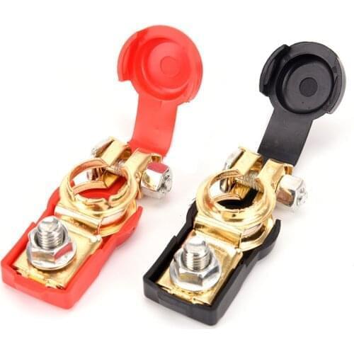 For Car Caravan Auto Car Battery Terminal Connector Battery Pair of 12V Quick Release Battery Terminals Clamps
