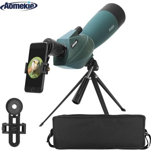 AOMEKIE 25-75X70 Spotting Scope with Tripod Phone Holder for Birdwatching Hunting Target Shooting Monocular Telescope Waterproof