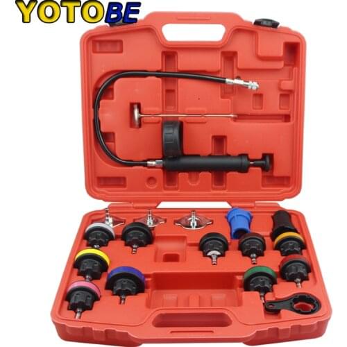 18 Pcs Universal Radiator Pressure Tester Tool Kit Cooling System Testing Tool