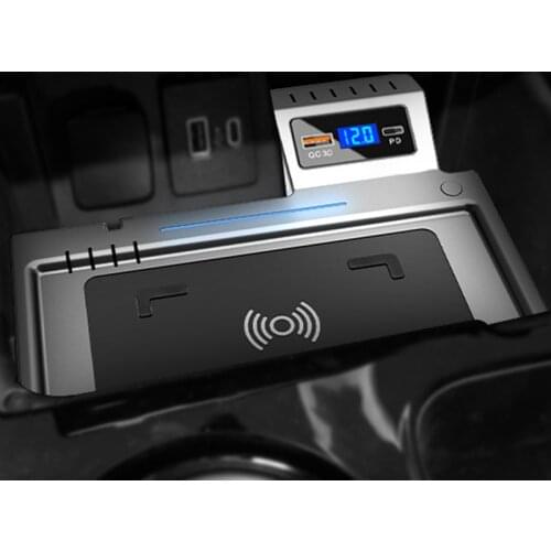 15W QI car wireless charger for Ford Explorer 2020 2021 accessories fast phone charger charging plate charging phone holder
