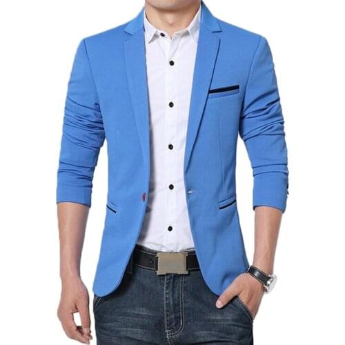 Blazer men casual slim fit blazers mens fashion korean Terno Masculino blazer suits abrigo hombre luxury spring auutmn jackets