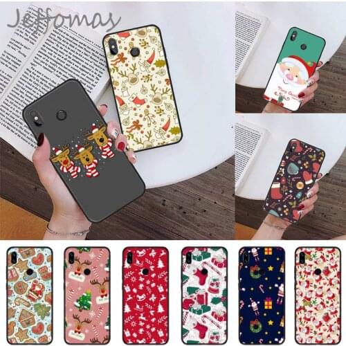 Cute Christmas Cartoon Deer Phone Case For Xiaomi Redmi note 4 4X 8T 9 9s 10 K20 K30 cc9 9t pro lite max