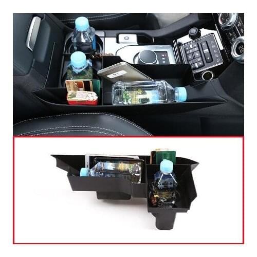 Black Car Center Console Multifunction Storage Box Phone Tray For Land Rover Discovery 4 LR4 2010-2016 LHD and RHD Accessories