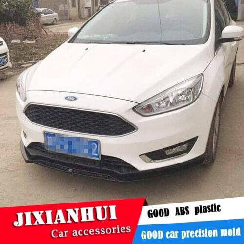 For FORD Focus Body kit spoiler 2016-2018 For Focus ABS Rear lip rear spoiler front Bumper Diffuser Bumpers Protector