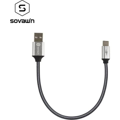 Sovawin Type C Fast Charging 3A USB 120 Copper Wire 30cm Short Data transmission Charge Converter for Macbook for Xiaomi