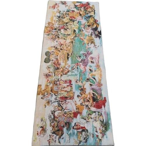 China old silk Thangka like hanging painting Embroidery Figure Painting Calligraphy