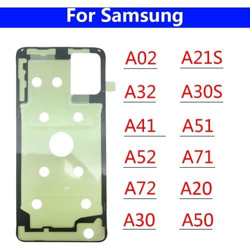 10Pcs/Lot Back Battery Cover Door sticker Adhesive glue tape For Samsung A20 A30 A50 A70 A20S A21S A30S A41 A51 A71 A32 A52 A72