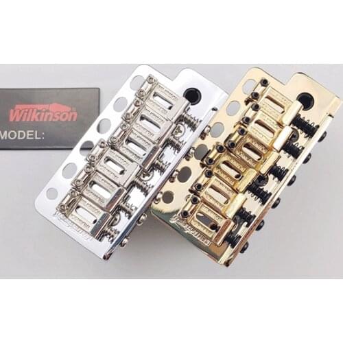 Korea ST guitar Wilkinson WV6 tremolo bridge Bent Steel Saddles+ Zinc Block Or brass Block CR GD From Korea